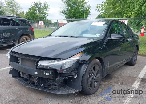 2023 Hyundai Elantra Hybrid Blue из США, поврежденный, VIN KMHLM4AJ9PU033819